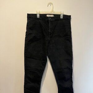 34 TopShop Black Skinny Jeans